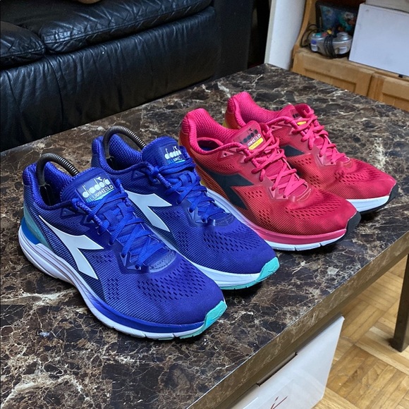 Diadora Mythos 3 BluShield Running Sneakers Bundle - Picture 1 of 17